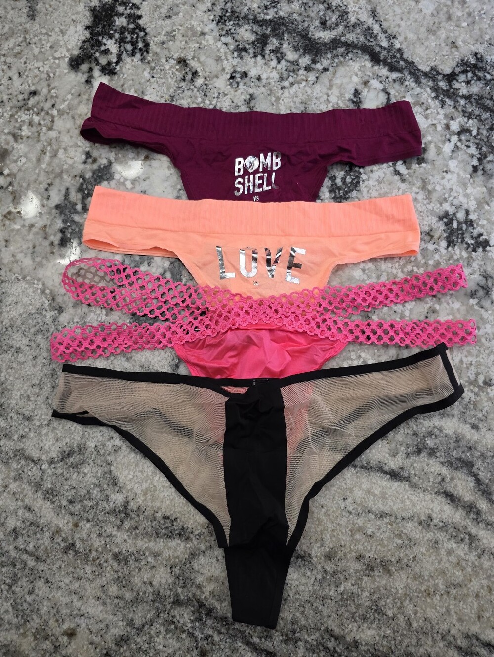 Victoria's Secret 4 Pack of Thongs! NEW!